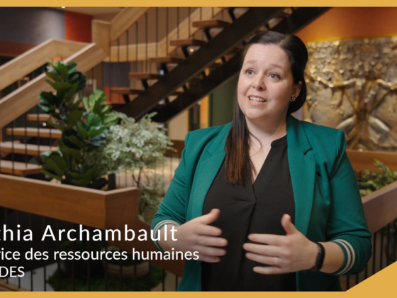 Video preview of a client testimonial from Cascades, featuring Cynthia, director of human resources.