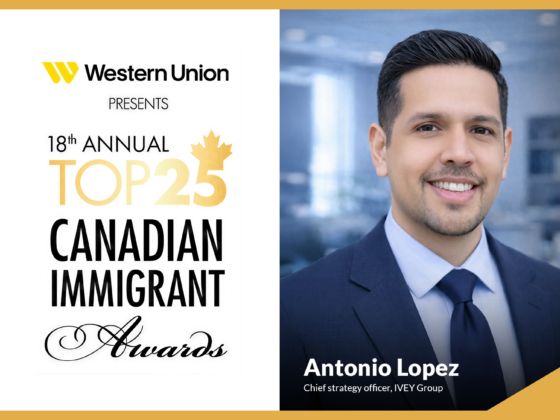 Antonio Lopez, Chief Strategy Officer at IVEY Group, nominee for the 18th Annual Top 25 Canadian Immigrant Awards presented by Canadian Immigrant Magazine